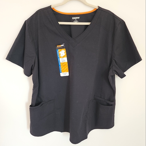 Black Scrub Top - Picture 1 of 11